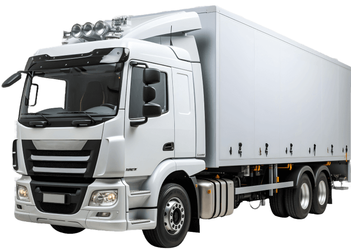 Freight Squad truck in motion, symbolizing transportation services